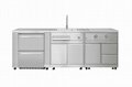 SUS 304 MK series stainless steel outdoor kitchen cabinet  2