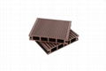 Wood Plastic Composite Decking with Square Holes 145mm*25mm 2