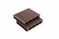 Wood Plastic Composite Decking with Square Holes 145mm*25mm 4