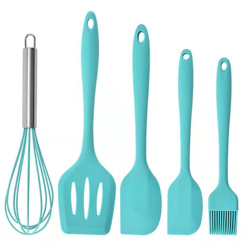 Household Set Cooking Tools Silicone Five Piece Kitchen Supplies 2