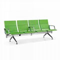 Pu Foam Airport Chair Public Seat Bank Hospital Waiting Chair For 4 People 1