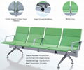 Pu Foam Airport Chair Public Seat Bank Hospital Waiting Chair For 4 People 5