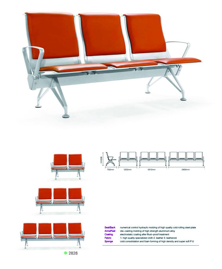 Mingle Die-casting Aluminium Alloy  Public Area Waiting Chair For Sale 4