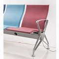  PU Foam Waiting Chair With USB Power Charger Airport Chair 4