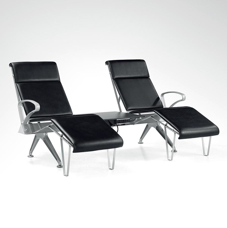 Luxury 2 Seater Airport Vip Lounge Chair Waiting Chair With Middle Table 2