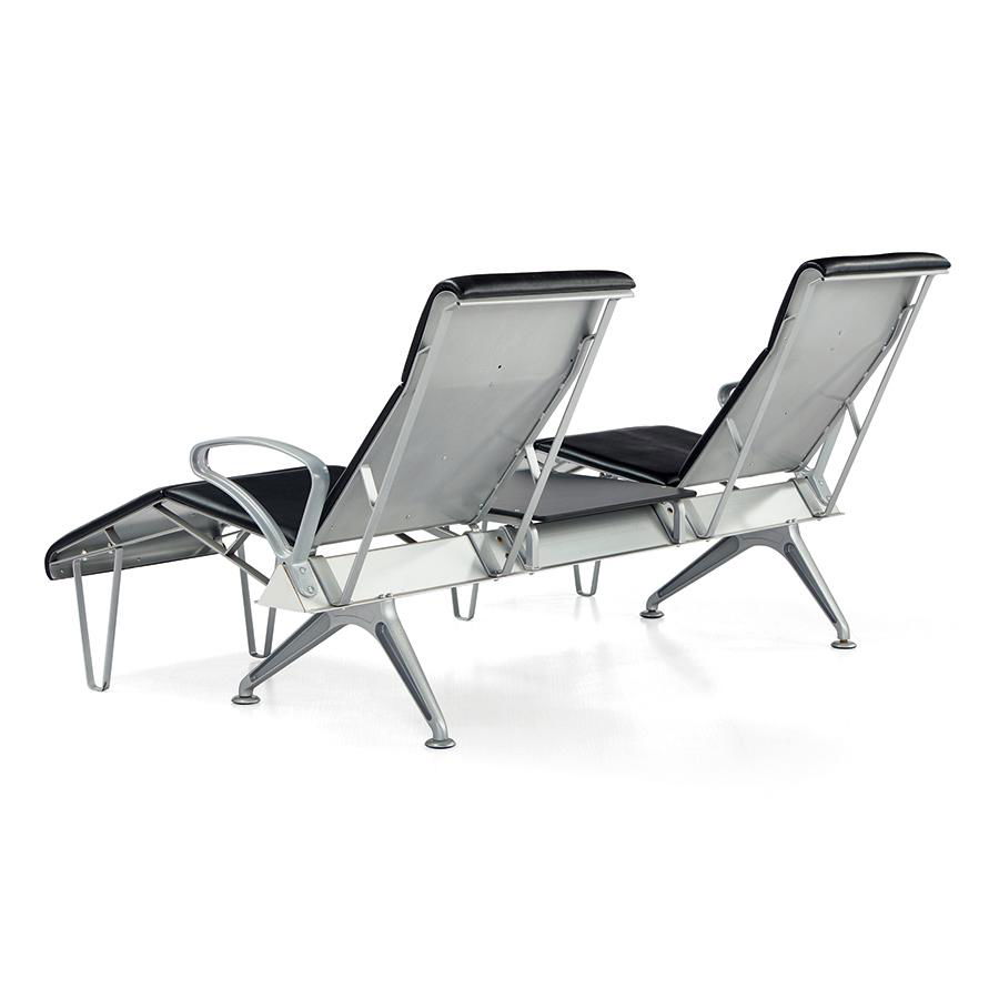 Luxury 2 Seater Airport Vip Lounge Chair Waiting Chair With Middle Table 3