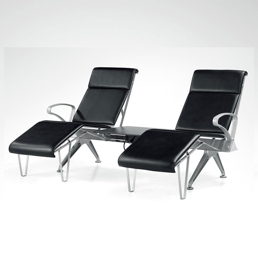 Luxury 2 Seater Airport Vip Lounge Chair Waiting Chair With Middle Table 5