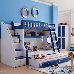 Umikk Kids Beds Solid Wood Frame Customized Wooden Furniture Bed Bunk Bed OEM