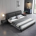 Umikk Leather Wooden Bed Full Size Easy Assemble Customized Furnitur Bedroom Bed 4