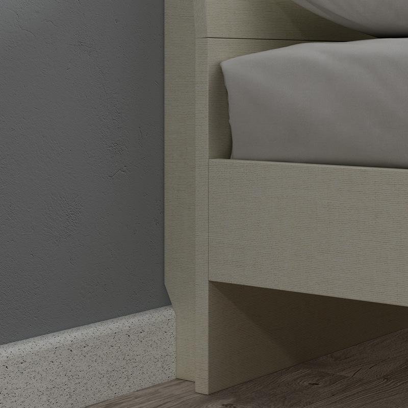 European Design Furniture Microfiber Leather Luxury Bedroom King Size Bed 4
