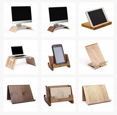 Portable Bamboo Book stand ipad holder