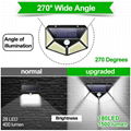Solar LED Light Outdoor Solar Lamp with Motion Sensor Light LED Spotlight 4