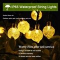 Solar String Lights Outdoor 60 Led Crystal Globe Lights with 8 Modes Waterproof  3