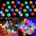 Solar String Lights Outdoor 60 Led Crystal Globe Lights with 8 Modes Waterproof  4