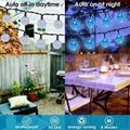 Solar String Lights Outdoor 60 Led Crystal Globe Lights with 8 Modes Waterproof  5