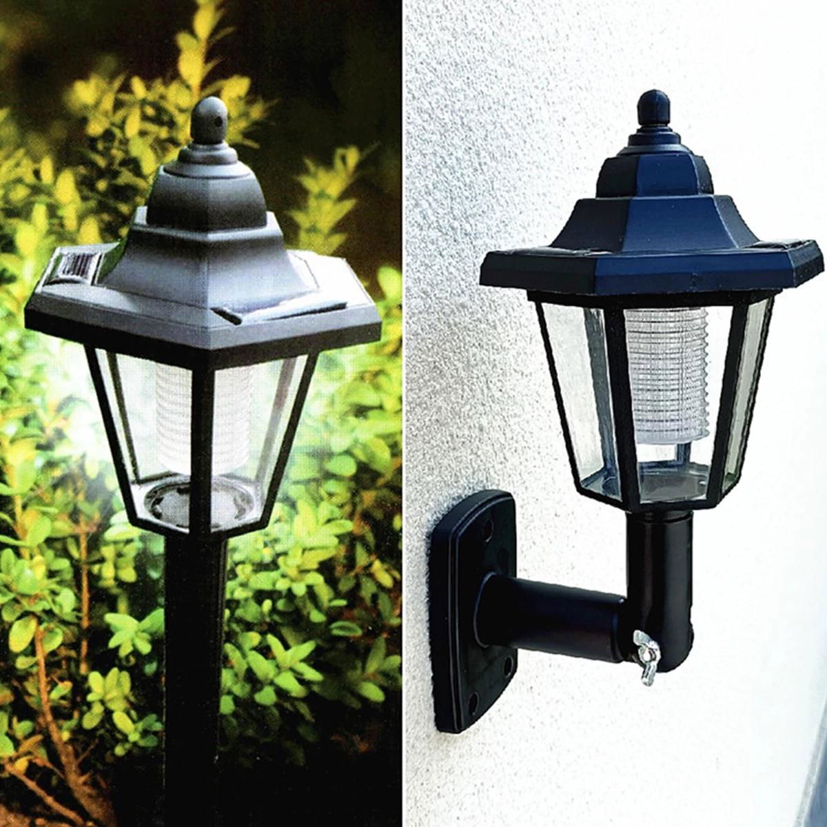 Solar Light Outdoor LED Solar Sconce Retro Led Wall Lamp Lantern Garden Decor 2