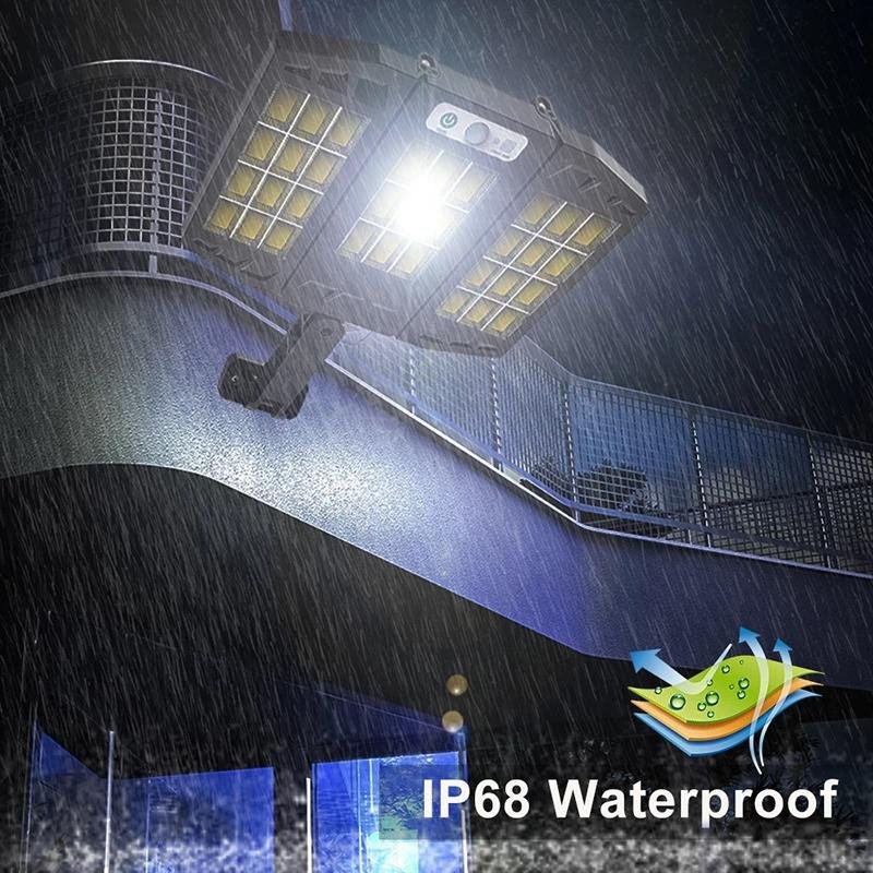 Newest 8000Watt Solar Street Light Outdoor Wall Lamp Waterproof LED With 3 Modes 5