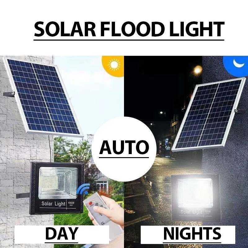 LED flood light Solar street lights household waterproof remote indoor & outdoor