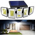 Solar Motion Sensor Lights Outdoor 5 Heads 300 LED Solar Street Lamp Waterproof 
