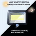 COB LED Solar Wall Light PIR Motion Sensor Floodlight Waterproof Outdoor Garden 2