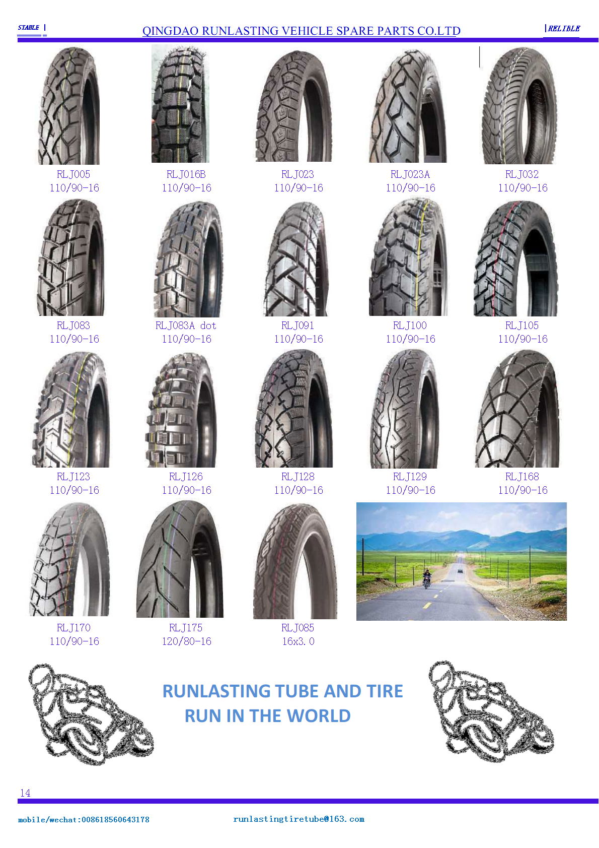 motorcycle tires 14,15,16,17,18 3