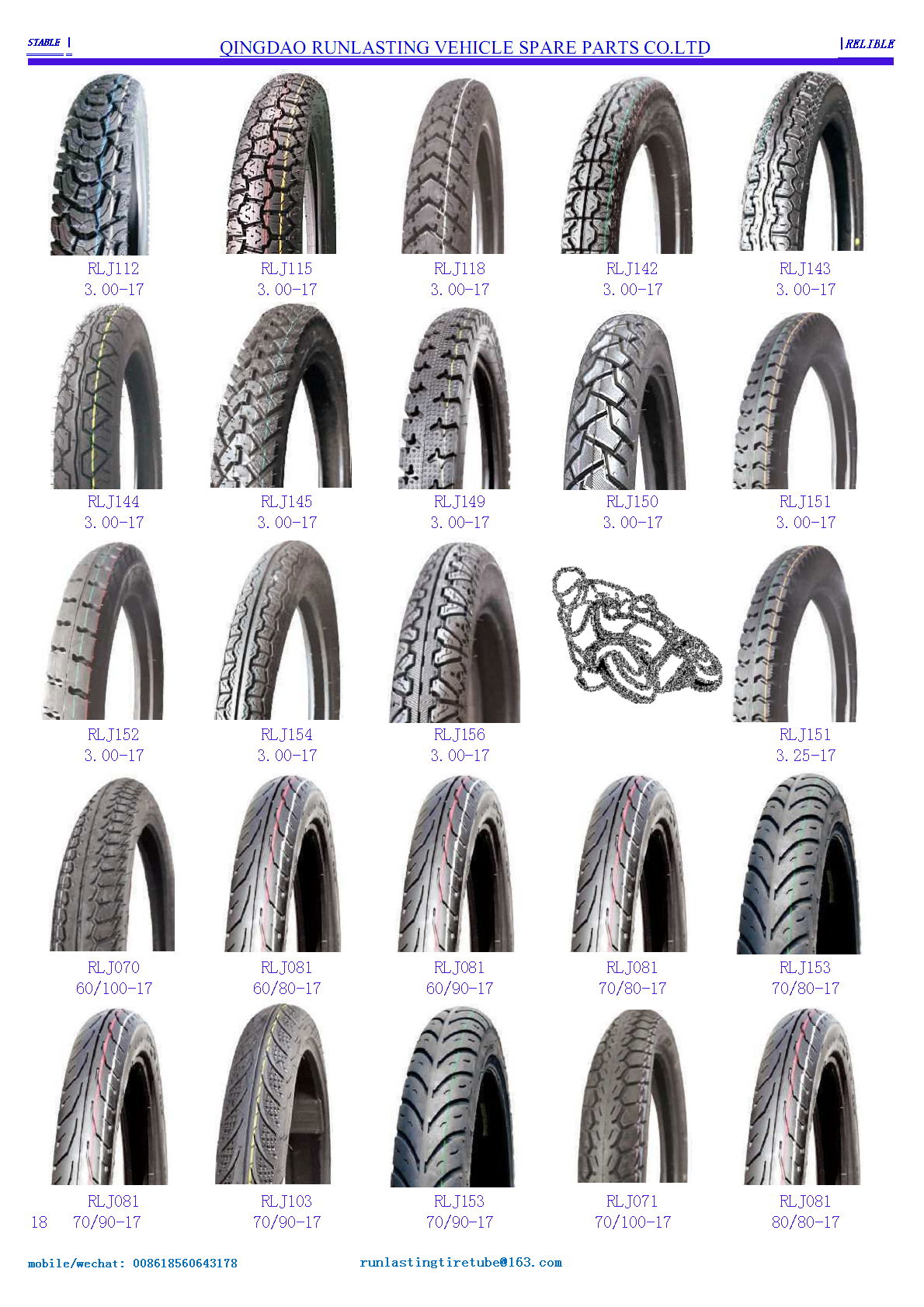 motorcycle tires 14,15,16,17,18 5