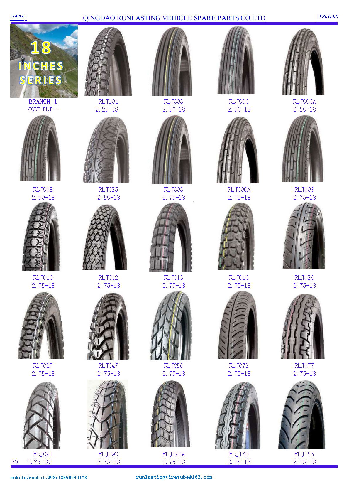 motorcycle tires 19,20,21,22,23 4