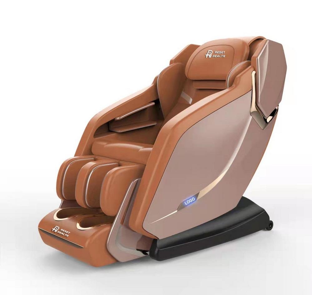 Painted Side 5D SL Track Full body Air Compression Massage Chair feet stretching 5