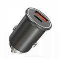 30W Super Mini Car Charger USB PD Car Charger with Zinc Alloy All Metal Body 2