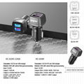 48W USB C Car Charger PD QC 3.0 ABS Material Body with Carbon Fiber Processing