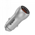 36-Watt Dual USB Car Charger with QC 3.0 & Aluminum Alloy Housing 3