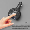 3.1A Dual USB Car Charger LED Voltage Display with Cigarett Socket&On-off Switch 4