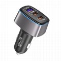 95W Dual Type C Car Charger Multi Port USB Fast Charger for Laptop Macbook etc