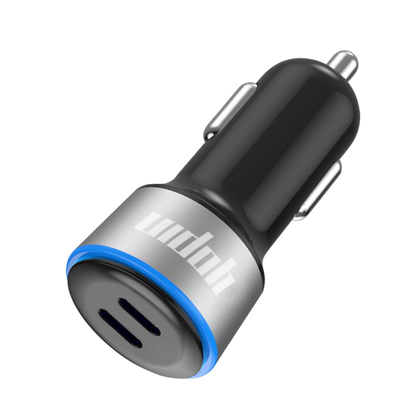 PD 40W Dual Type C Fast Car Charger Mobile Phone Charger with two USB-C ports 2