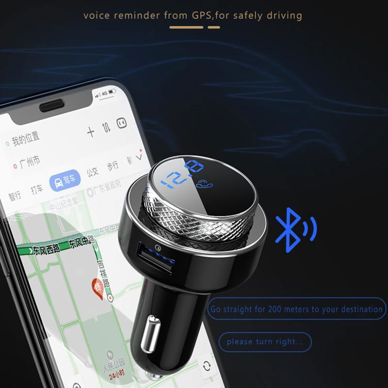 Bluetooth Car charger FM Transmitter Car MP3 Player Support U-disk&TF card 3