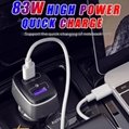 100W 83W Car Charger for Laptop High Power Dual USB Type C Mobile Car Charger 3