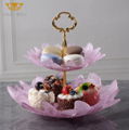 2022 New Style Butterfly Crystal Double-deck Dessert Cake Candy Display Rack Par