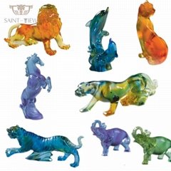 Crystal Glass Animal Sculpture Home Accessories Gift 