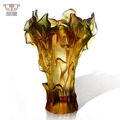 Luxury Crystal Callalily Flower Vase Home Decoration Wedding Table Centrepiece