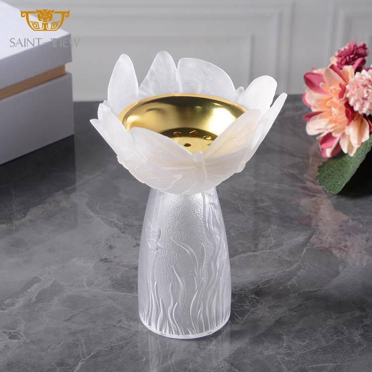 2022New Butterfly Ramadan Kareem Decor Tea Table Thurible Incense Bakhoor Burner 3