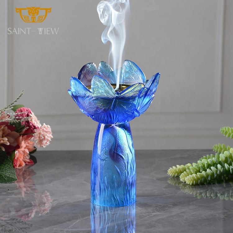 2022New Butterfly Ramadan Kareem Decor Tea Table Thurible Incense Bakhoor Burner 5