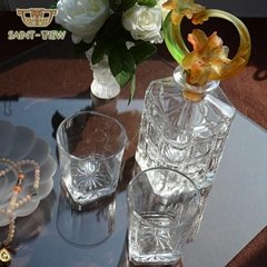 Decorative Glass Multicolor Bottle Stopper Romantic Wedding Gift Set