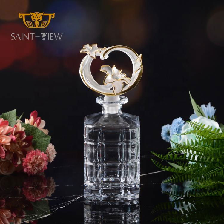 Decorative Glass Multicolor Bottle Stopper Romantic Wedding Gift Set 4