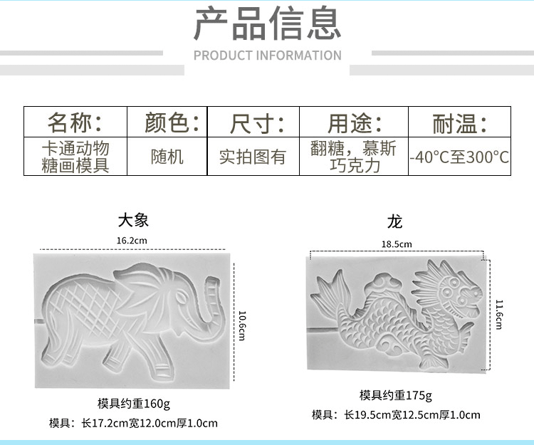 糖畫模具手工糖人模板十二生肖全套商用專用耐高溫老虎硅膠磨具  4