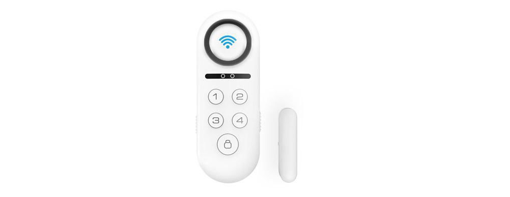 Tuya WiFi password mini stand alone door window alarm host with 120db alarm wifi