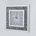 30X30X4.5cm crushed jewel wall clock/mirror clock