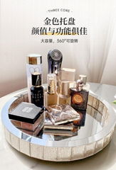 Dia 30CM mirror tray makeup box