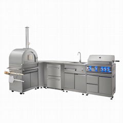 Hyxion factory outdoor kitchen module