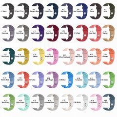 YEEYOU Soft Silicone Replacement Rubber Strap For Apple Watch Band Series 7 SE W