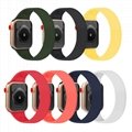 YEEYOU Sport Watch Band Straps for Apple iWatch Series 7 Elastic Rubber Silicone 2